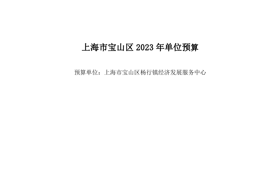 杨行镇经济发展服务中心2023年预算公开.pdf