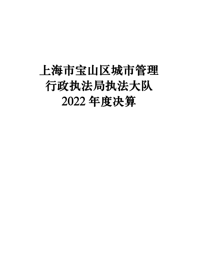 2022年度宝山区城管执法大队单位决算公开.pdf