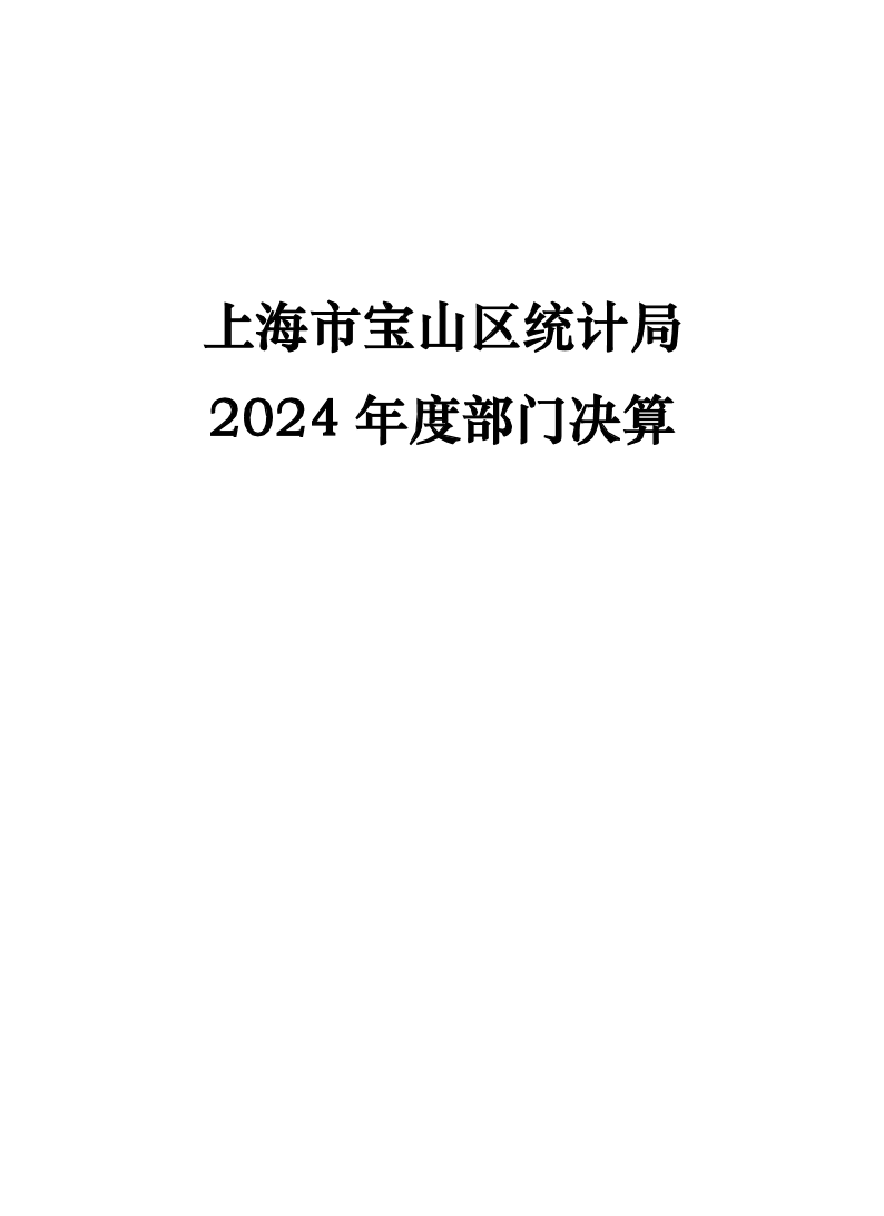 上海市宝山区统计局2024年度部门决算.pdf