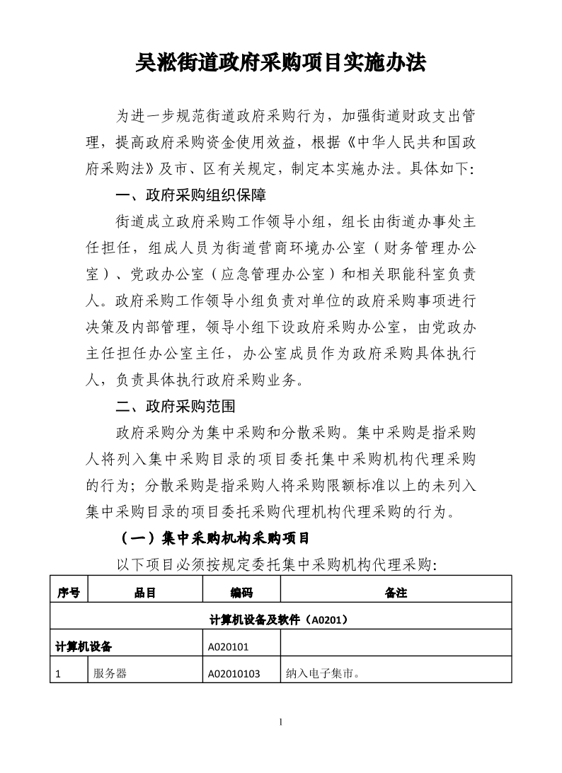 吴淞街道政府采购项目实施办法.pdf