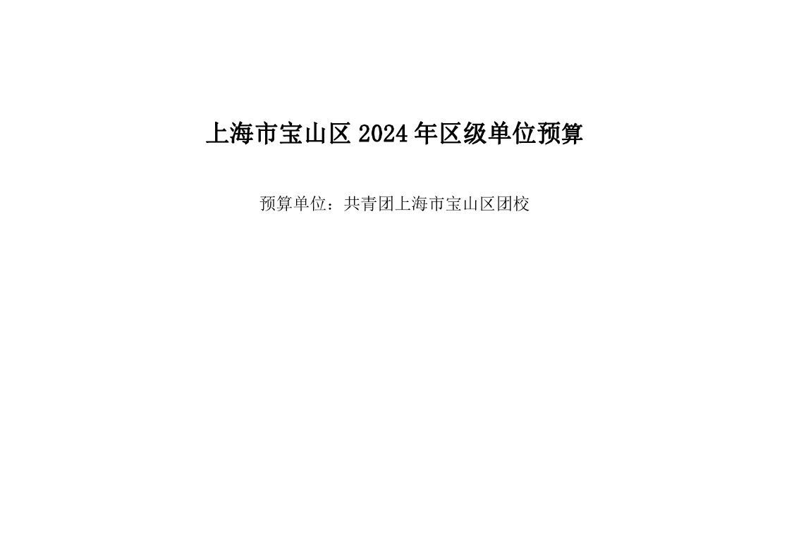 共青团宝山区团校2024年单位预算.pdf