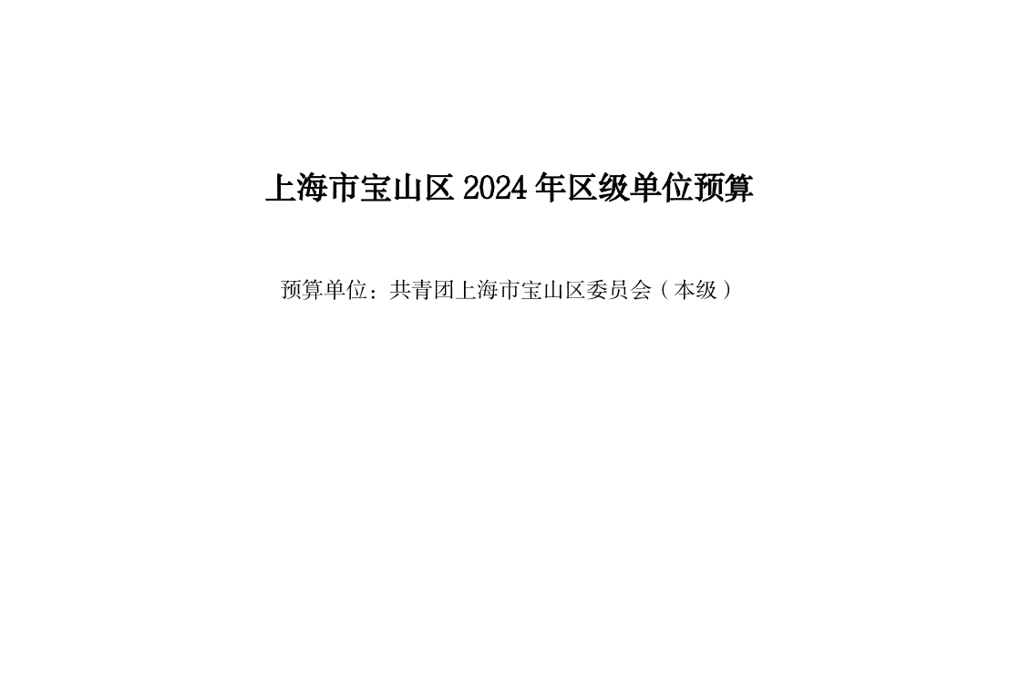 共青团宝山区委员会2024年单位预算.pdf