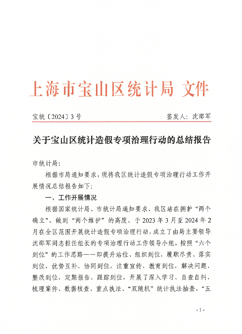 宝统〔2024〕3号：关于宝山区统计造假专项治理行动的总结报告.pdf