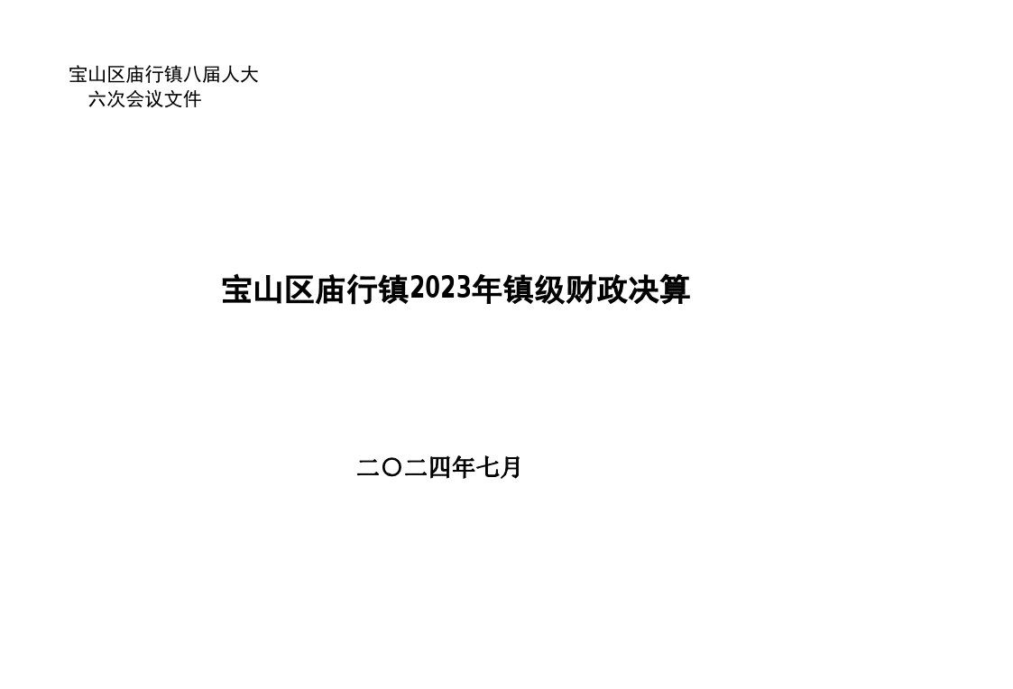 庙行镇2023年镇级财政决算和2024年上半年镇级财政执行情况表.pdf