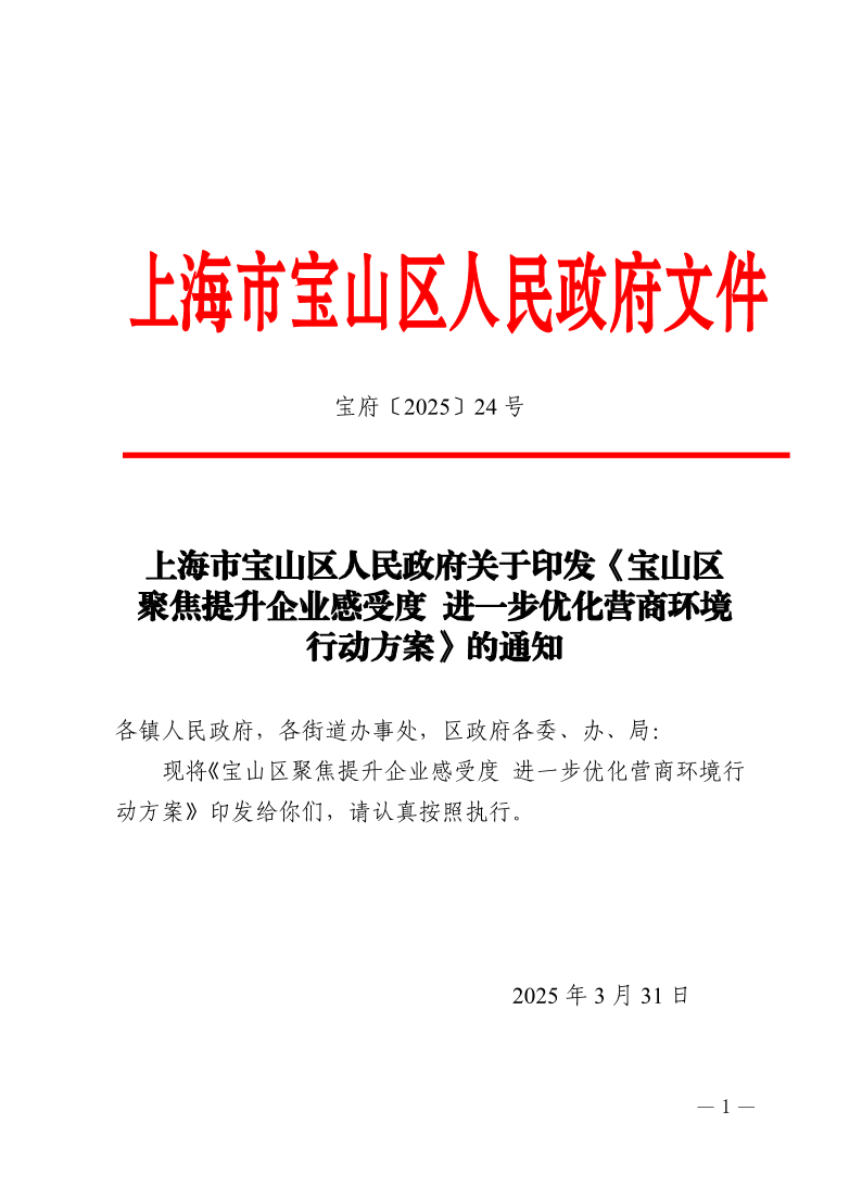 24号—上海市宝山区人民政府关于印发《宝山区聚焦提升企业感受度进一步优化营商环境行动方案》的通知.pdf