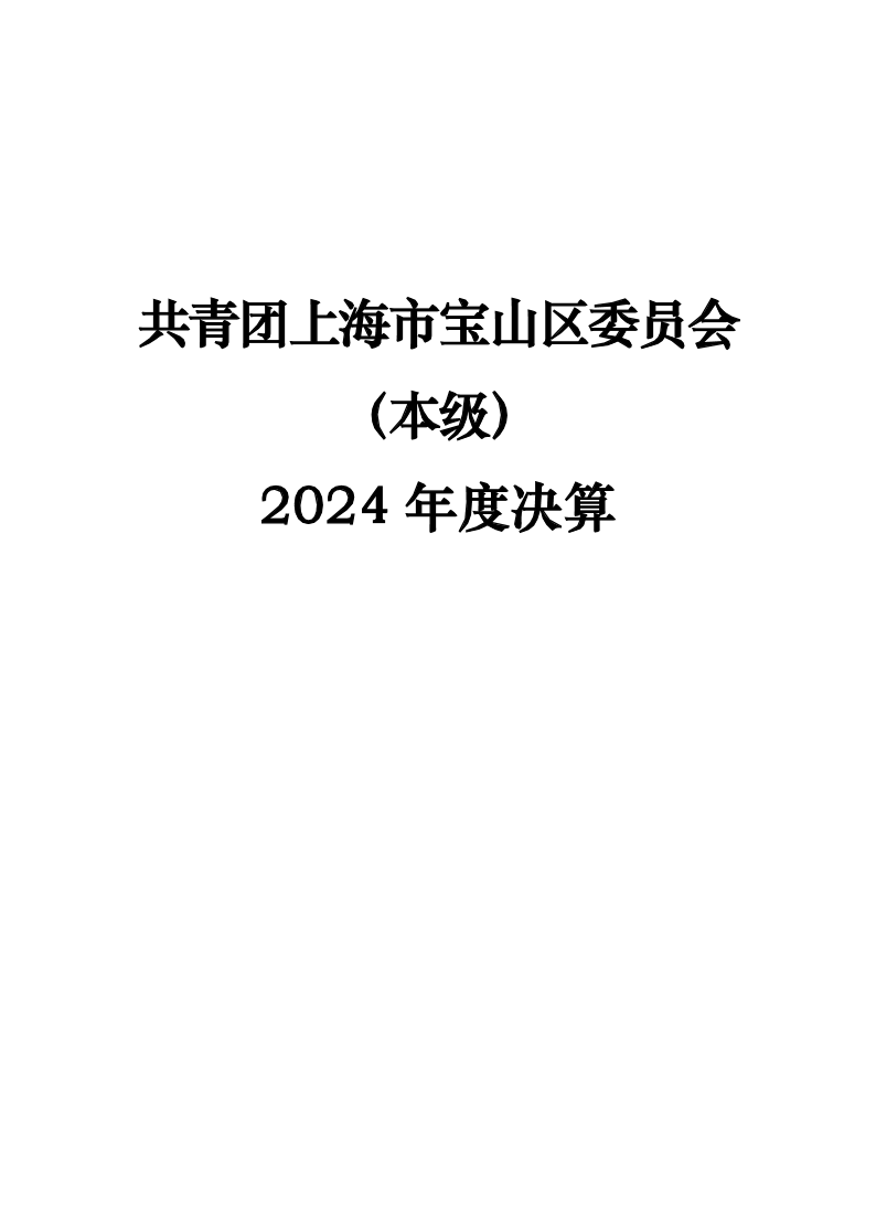 共青团上海市宝山区委员会（本级）2024年度决算.pdf