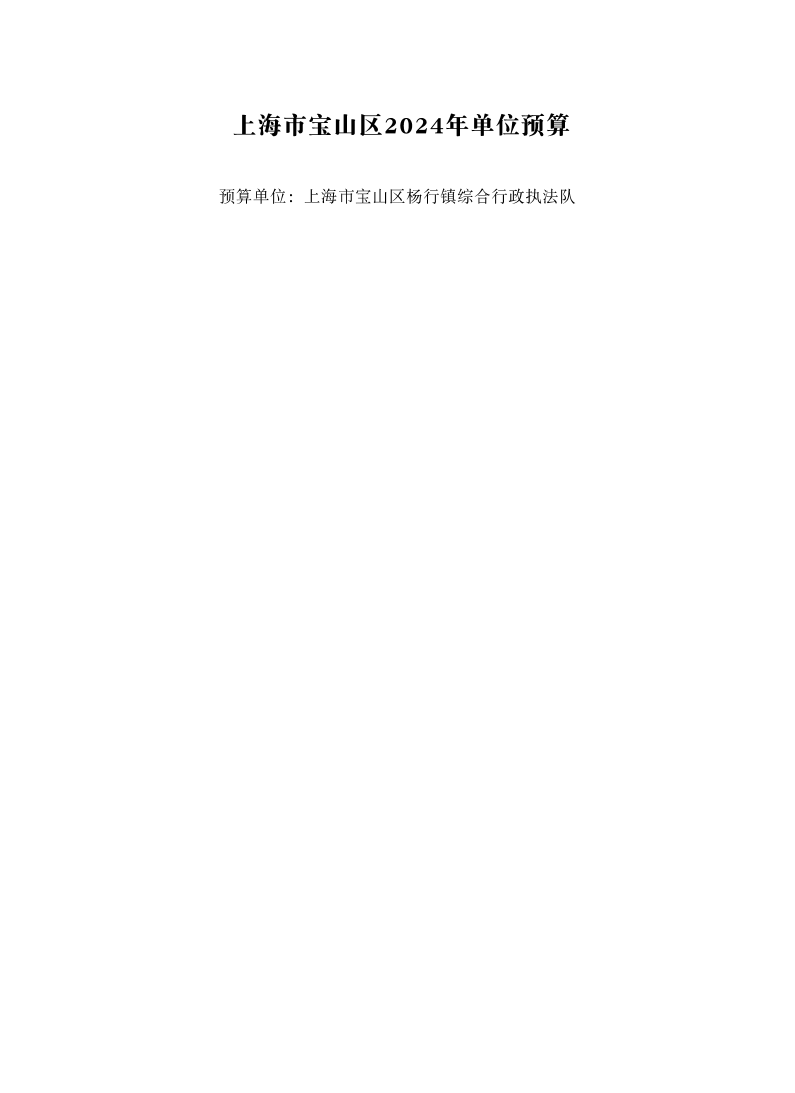 杨行镇综合行政执法队2024年预算公开.pdf