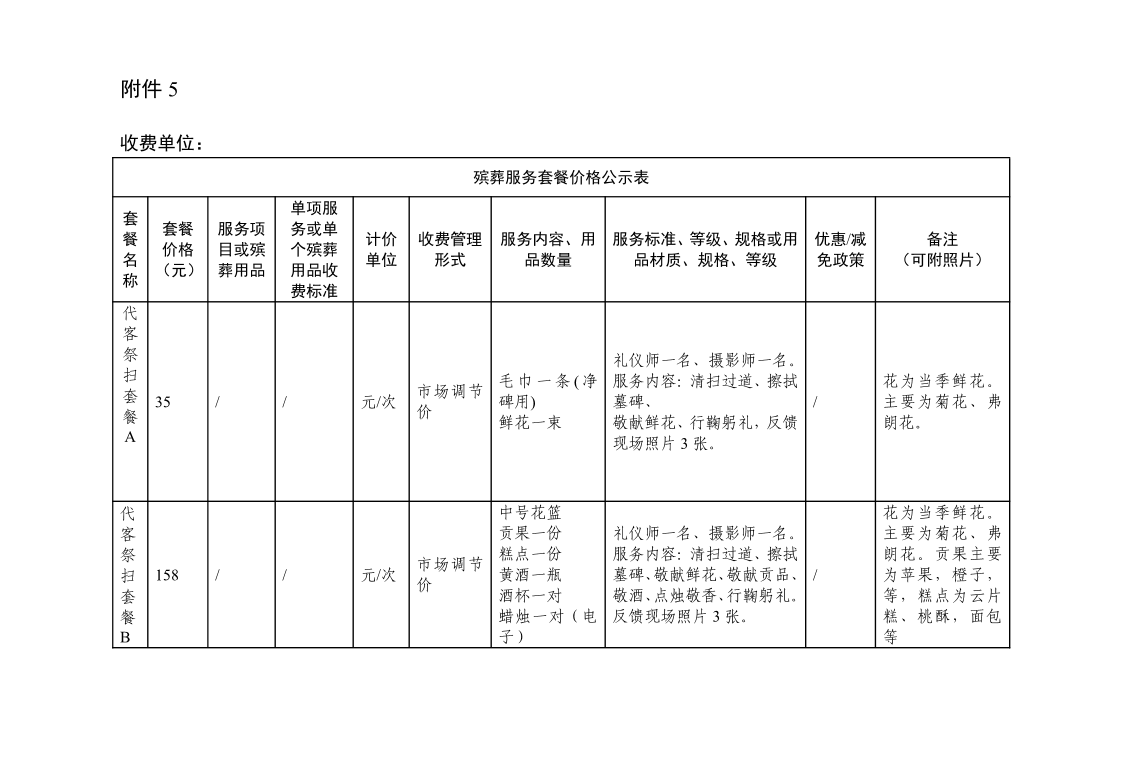 附件5：殡葬服务套餐价格公示表(2).pdf