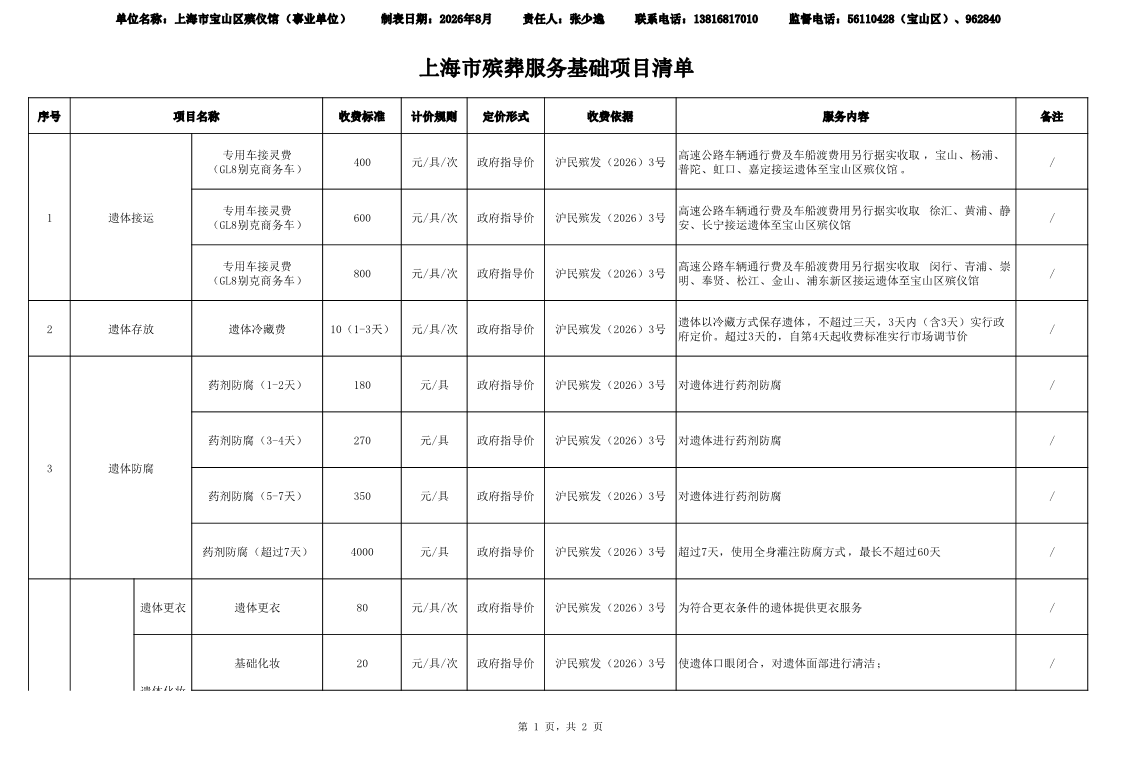 宝山区殡仪馆基础项目清单.pdf