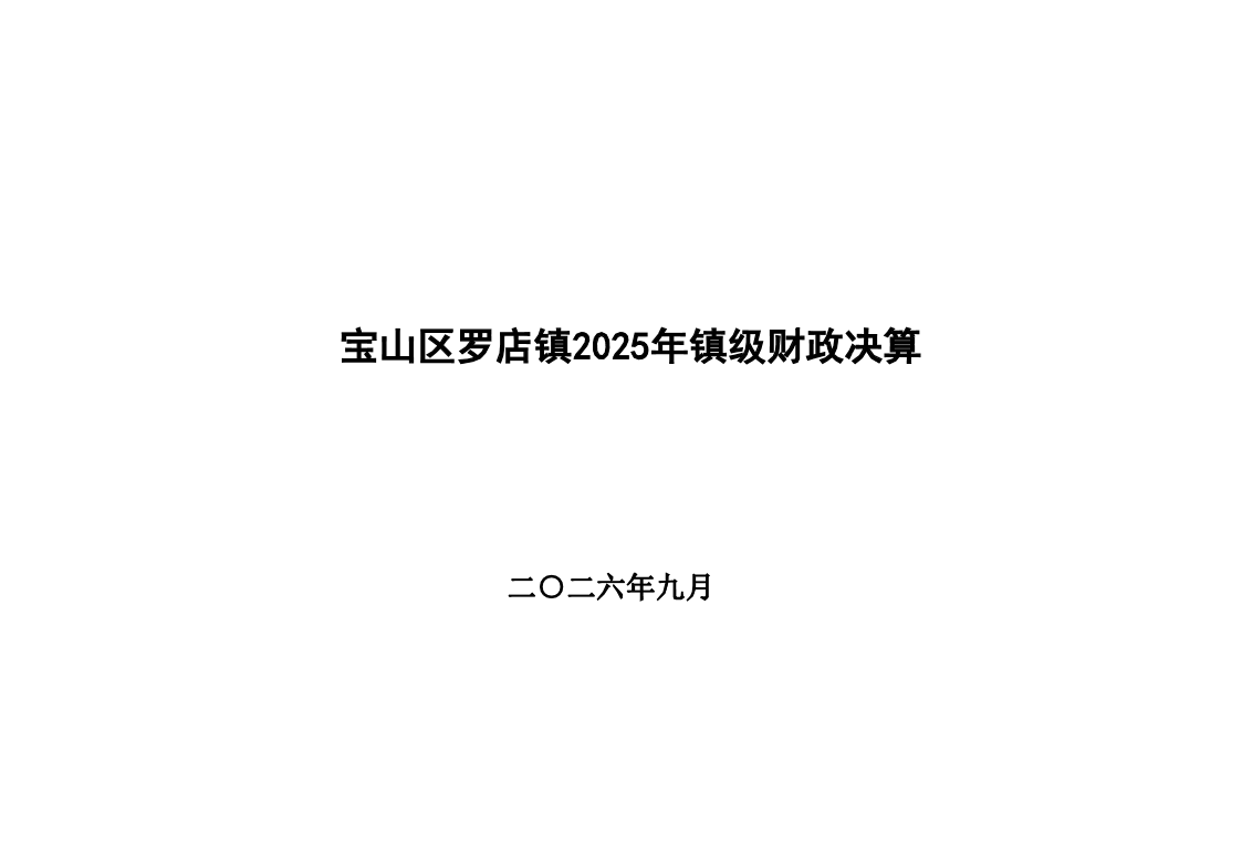 罗店镇2025年决算和2026年上半年执行情况表.pdf
